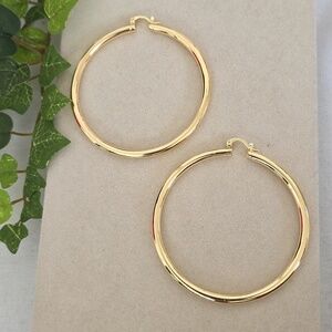 Gold Filled Tube Hoop Earrings